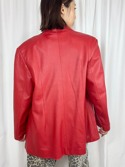 RED LEATHER JACKET