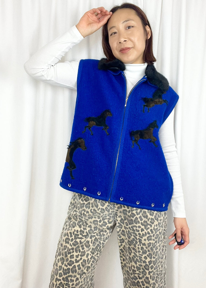 HORSE GIRL WOOL VEST