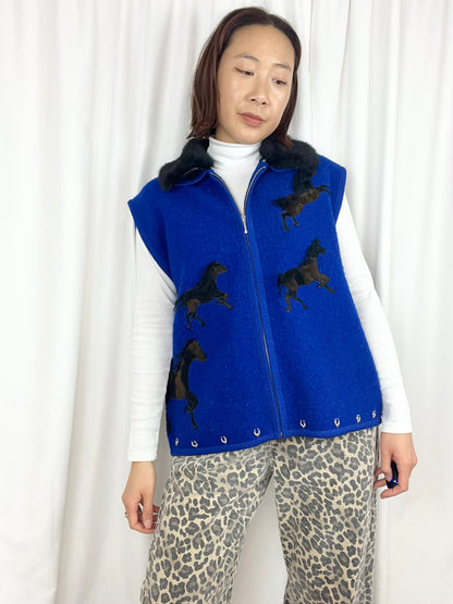 HORSE GIRL WOOL VEST