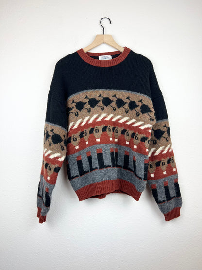 EARTHY PATTERNED SWEATER