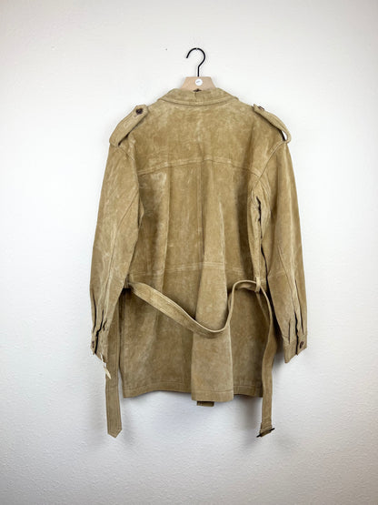 NWT SUEDE LEATHER OVERCOAT