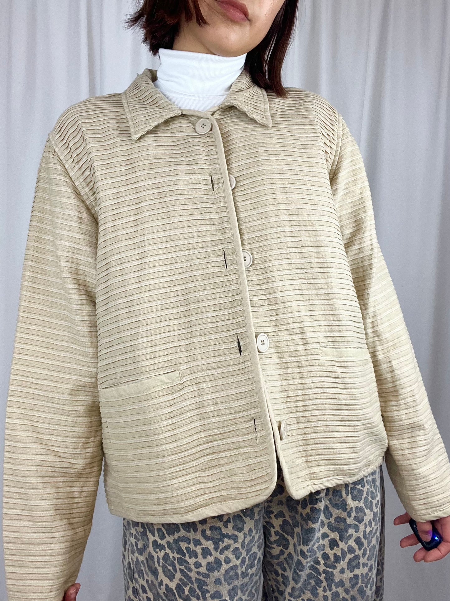 COTTON TAN CHORE COAT