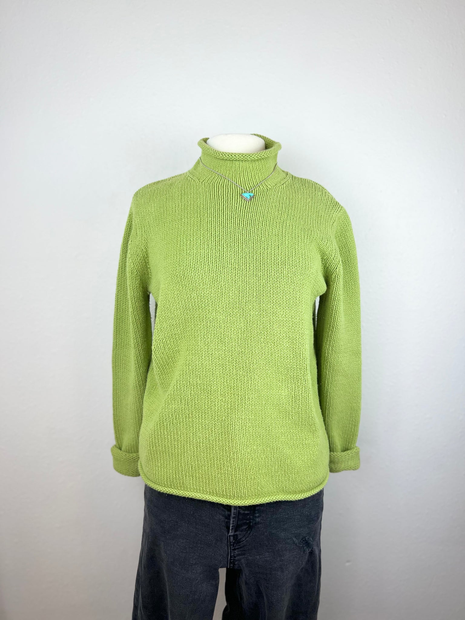 EDDIE BAUER MOCK NECK SWEATER