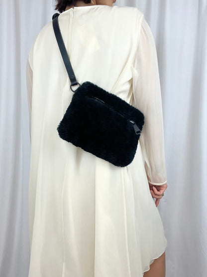 YBH BLACK SHEEPSKIN BAG