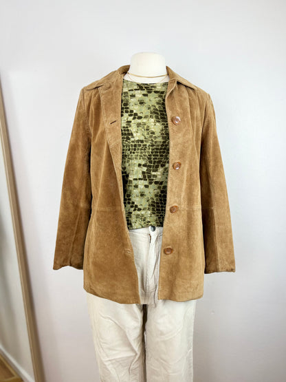 SUEDE LEATHER COAT