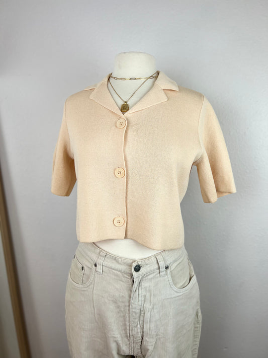 OAK + FORT CROP BLOUSE