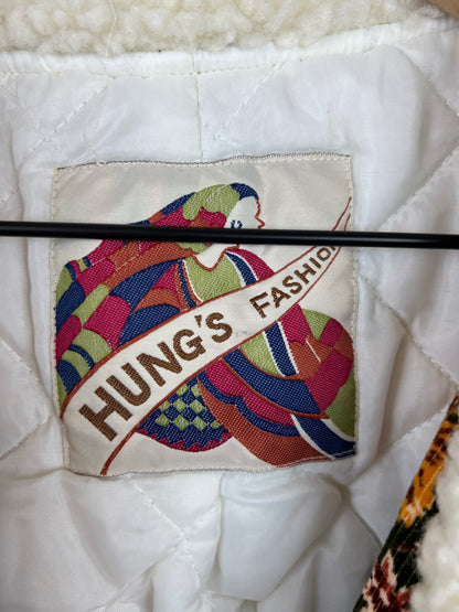 CROP FLORAL CORDUROY JACKET