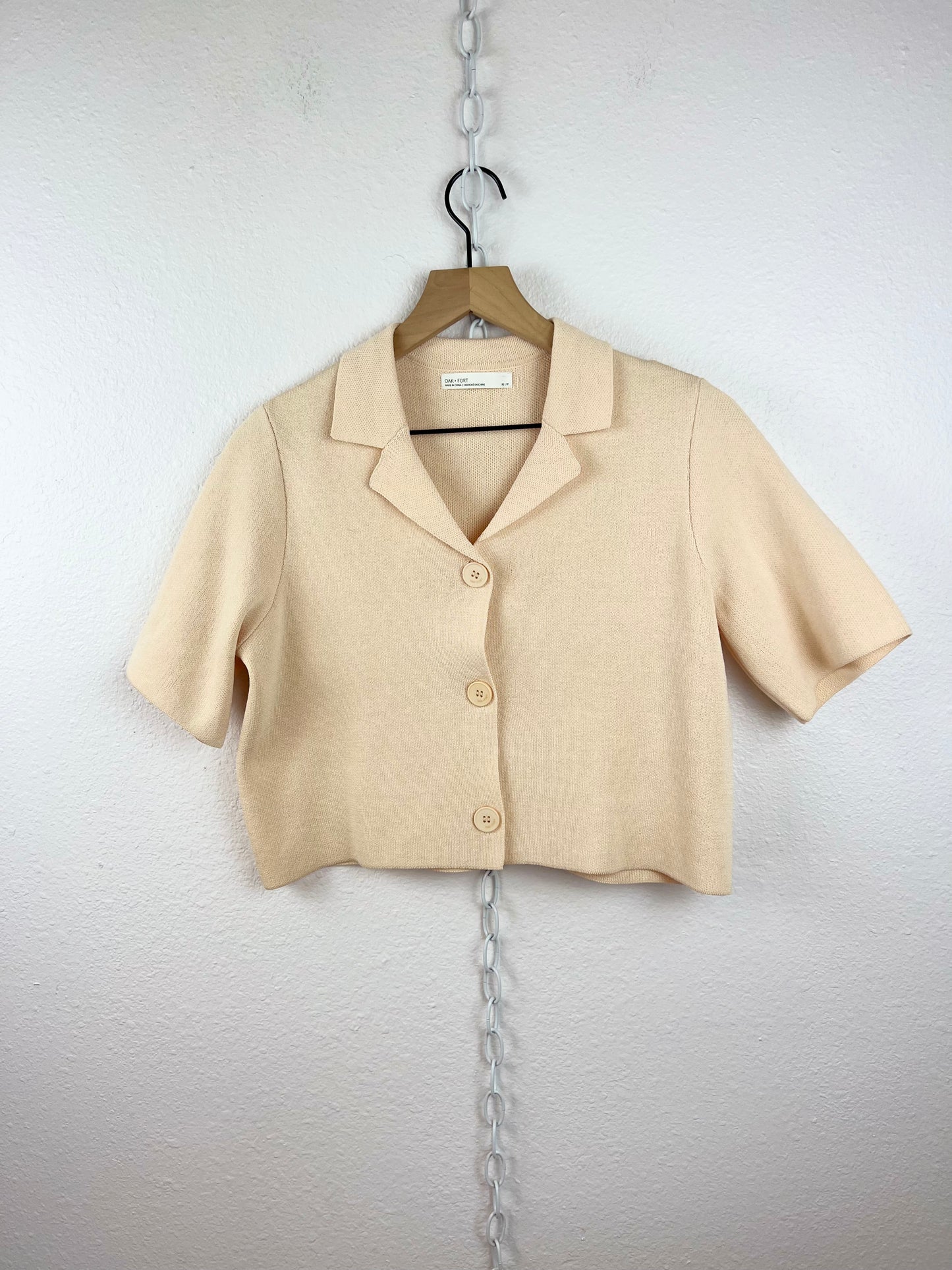 OAK + FORT CROP BLOUSE