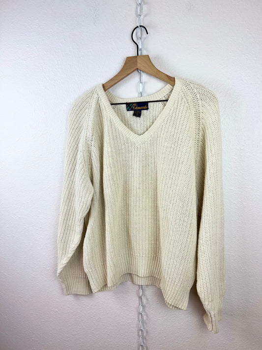 CREAM KNIT SWEATER