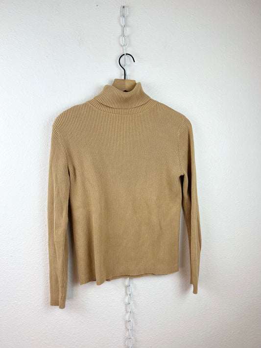 RIBBED COTTON TURTLENECK