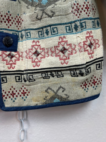 REVERSIBLE PATTERNED CHORE JACKET