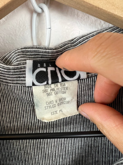 CLIO STRIPED CHORE TOP