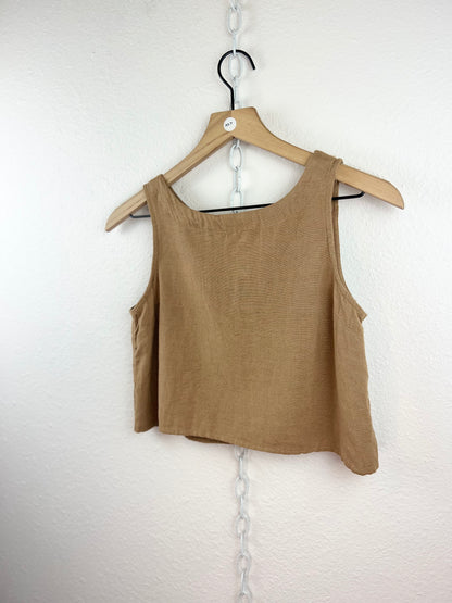 HIGH NECK CROP TOP