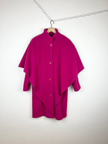 VINTAGE HOT PINK WOOL COAT