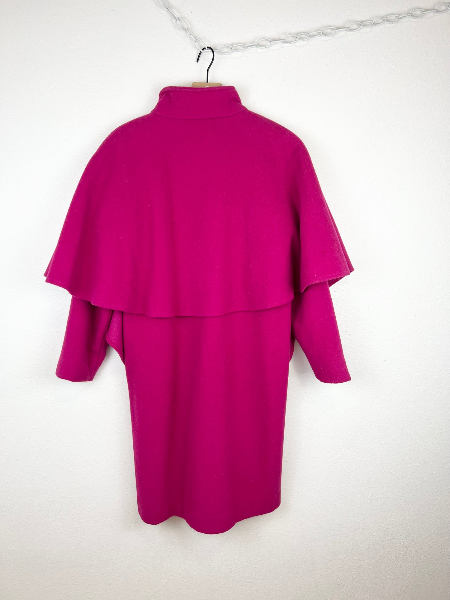 VINTAGE HOT PINK WOOL COAT