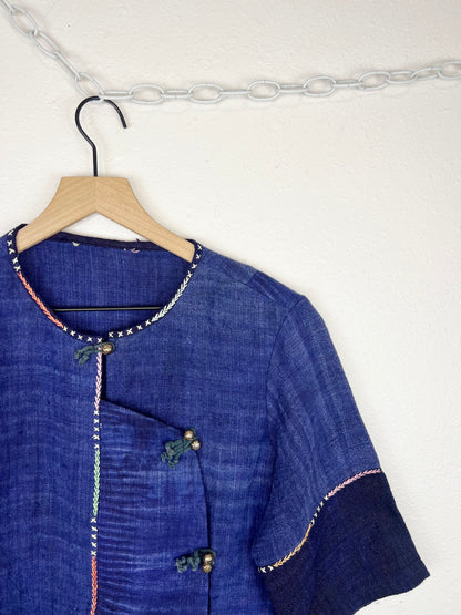HANDCRAFTED INDIGO BLOUSE