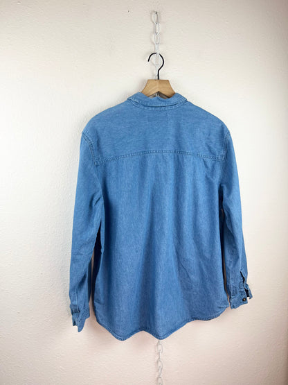 MARSH LANDING DENIM BUTTON UP