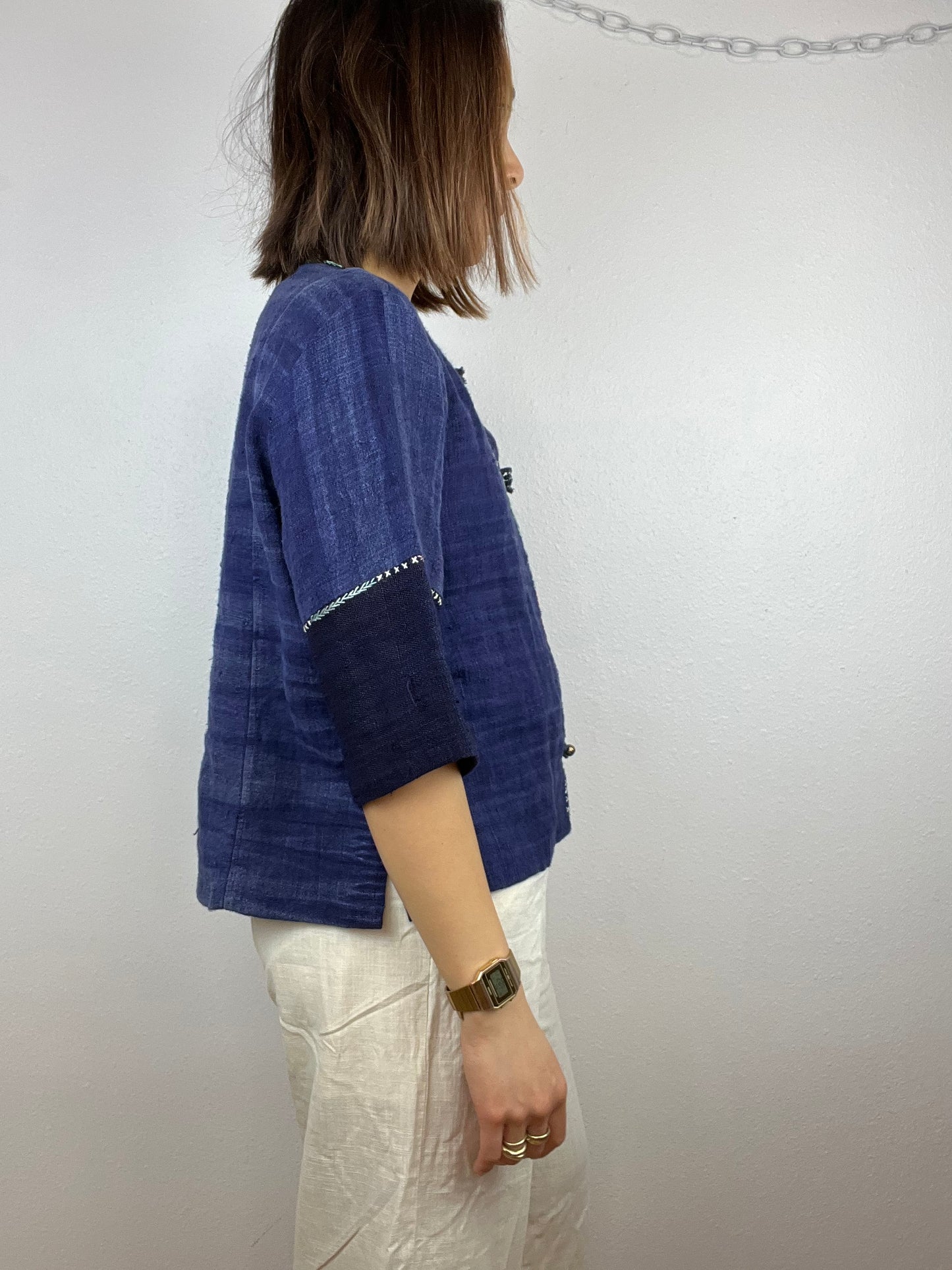 HANDCRAFTED INDIGO BLOUSE