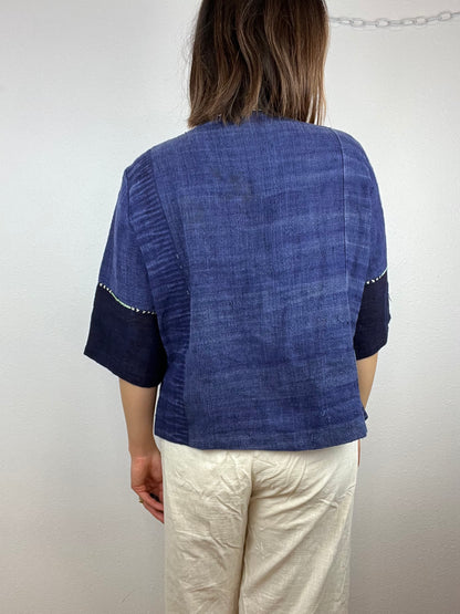 HANDCRAFTED INDIGO BLOUSE