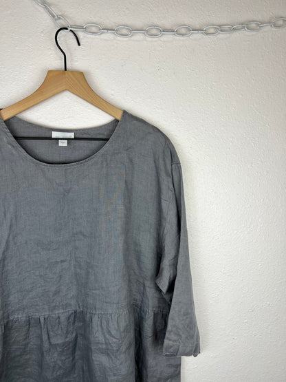 LINEN FLOWY BLOUSE