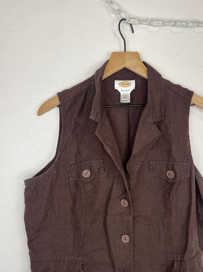 LINEN TIE WAIST TOP