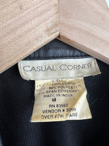 VINTAGE LEATHER ZIP VEST