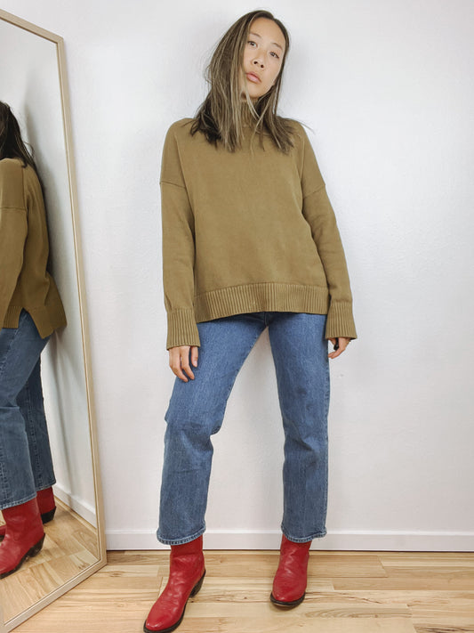 EVERLANE COTTON MOCK NECK