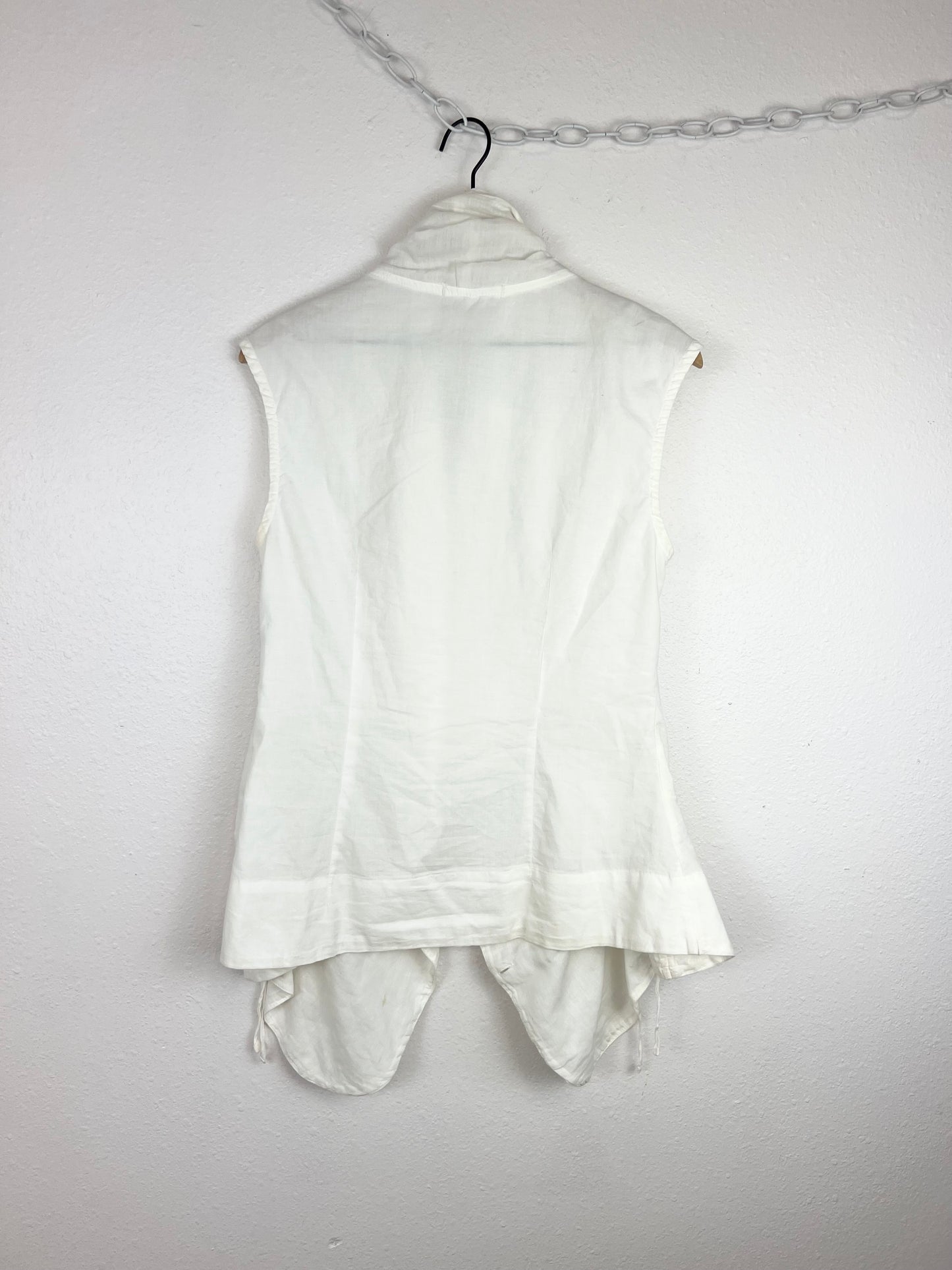 PRAIRIE UNDERGROUND WHITE RUCHED BLOUSE