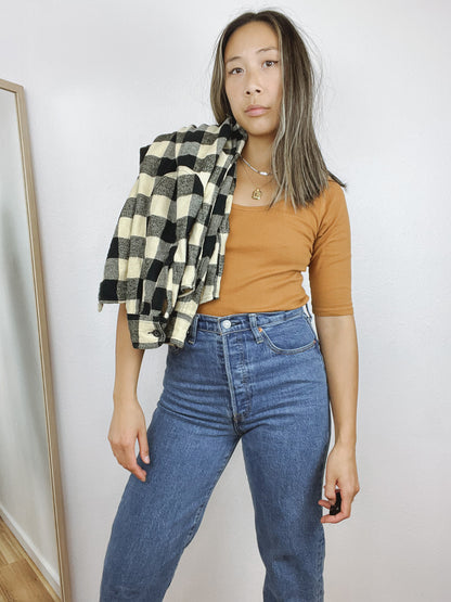 EVERLANE PRIMA RIBBED HALF SLEEVE