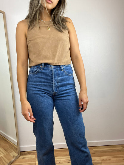 HIGH NECK CROP TOP