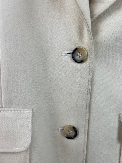 CREAM WOOL BLAZER