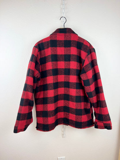 PLAID FUR LINED JACKET