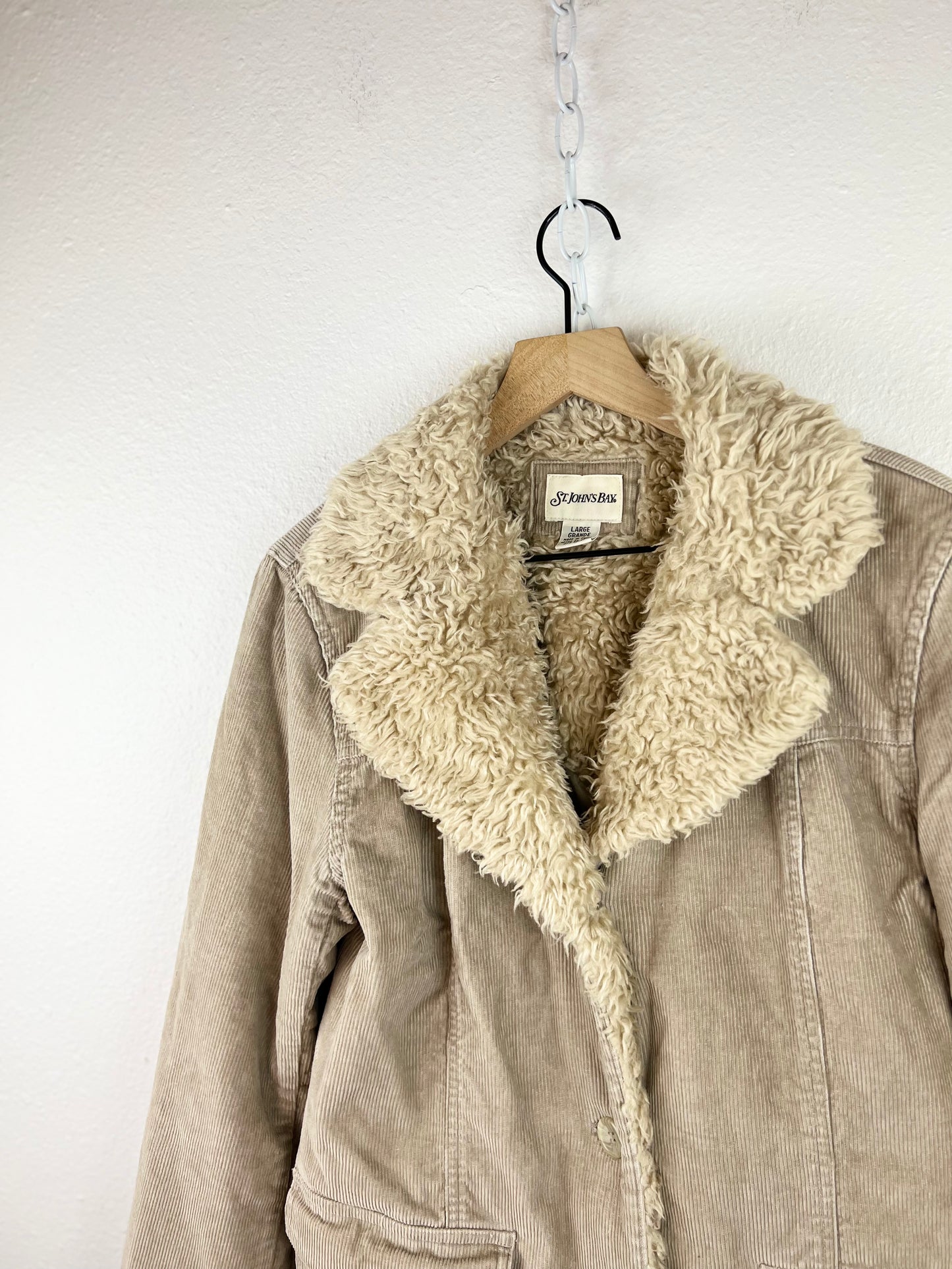 FAUX FUR CORDUROY JACKET