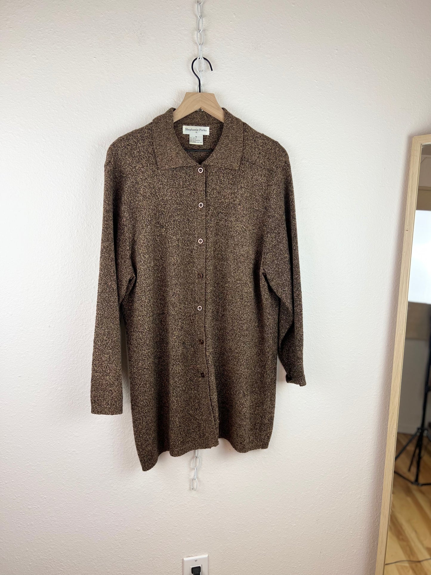 VINTAGE BROWN SWEATER TOP