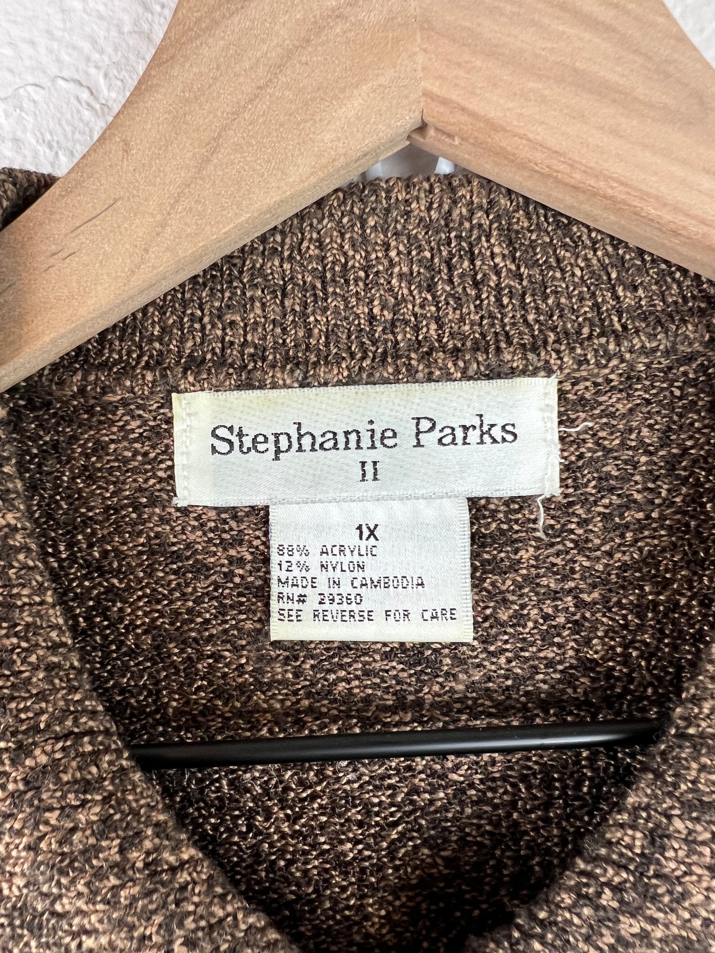 VINTAGE BROWN SWEATER TOP