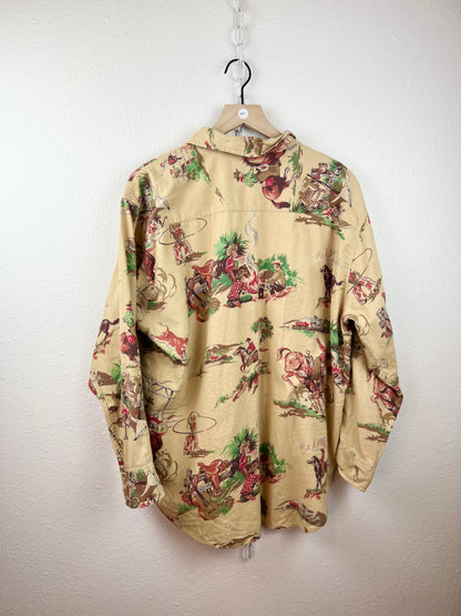 RALPH LAUREN COWBOY BUTTON UP