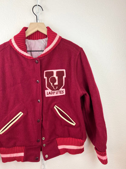 VNTG LADY UTES LETTERMAN JACKET