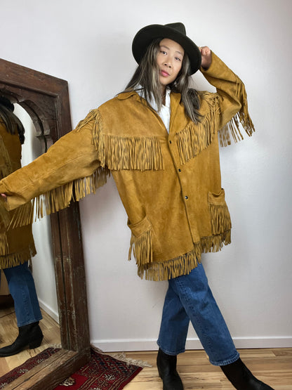 JOO-KAY FRINGE LEATHER JACKET