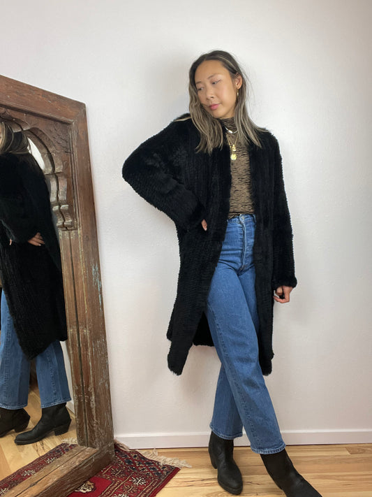 CHICO'S RABBIT HAIR DUSTER