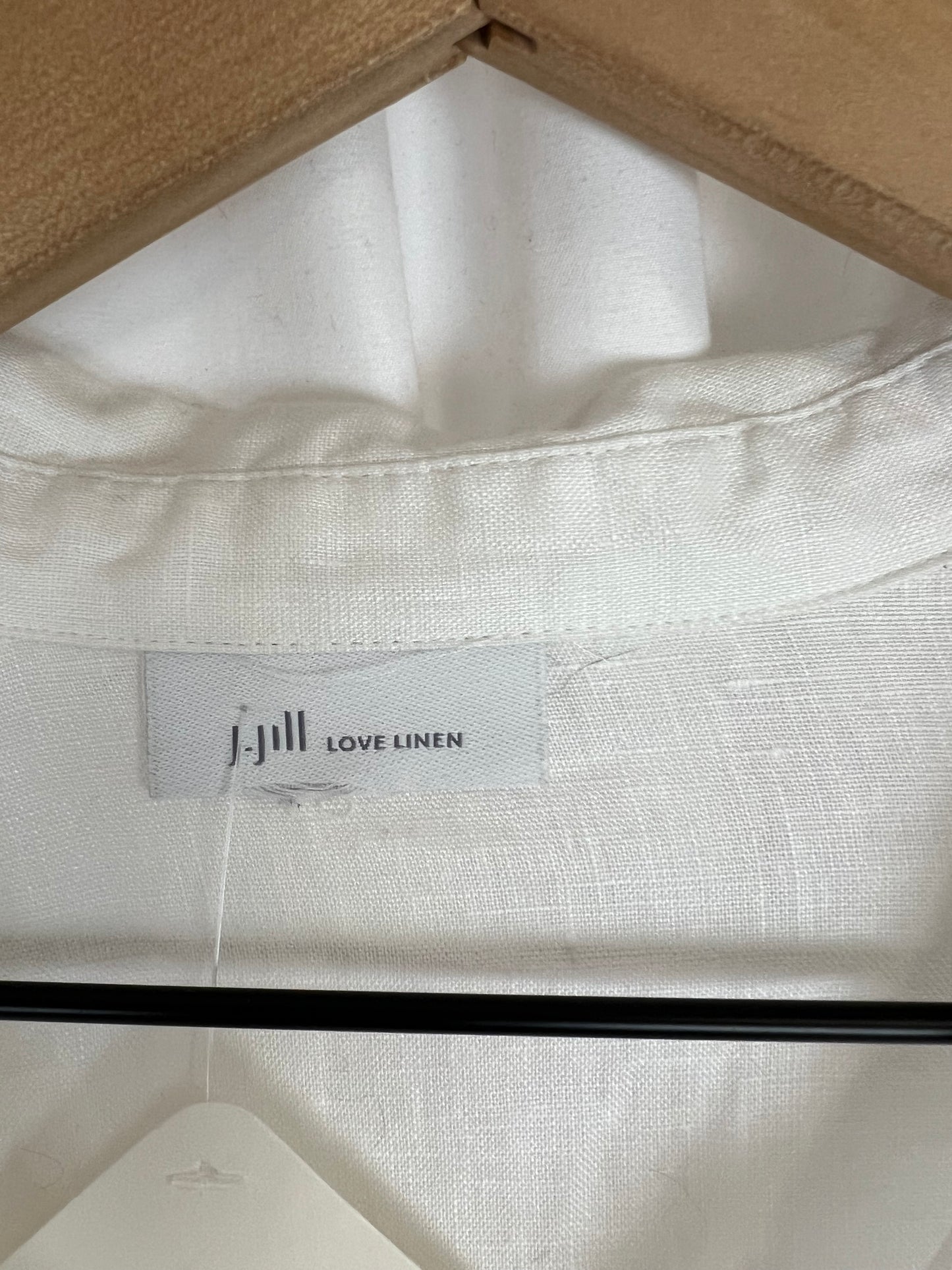 WHITE LONG LINEN BLOUSE