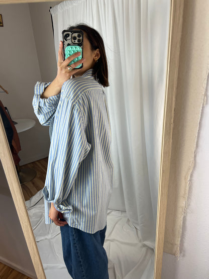 STRIPED BUTTON DOWN TOP