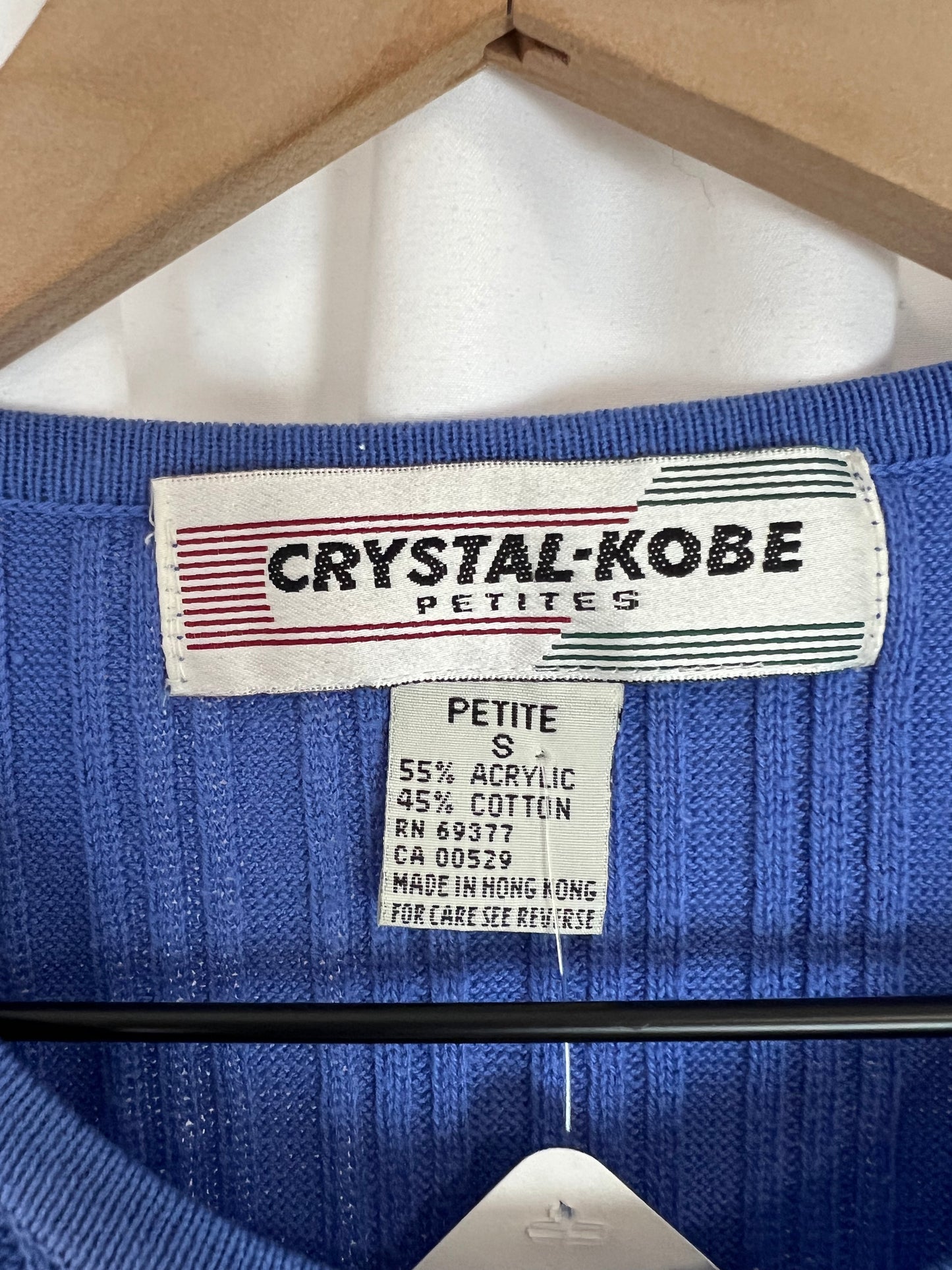 RIBBED PERIWINKLE TOP