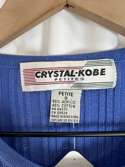 RIBBED PERIWINKLE TOP