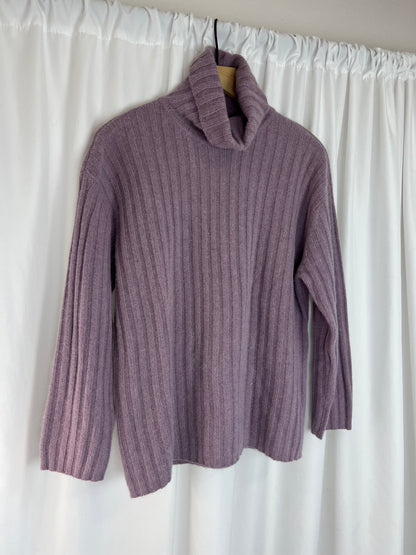 LILIAC RIBBED LAMBSWOOL TURTLENECK SWEATER
