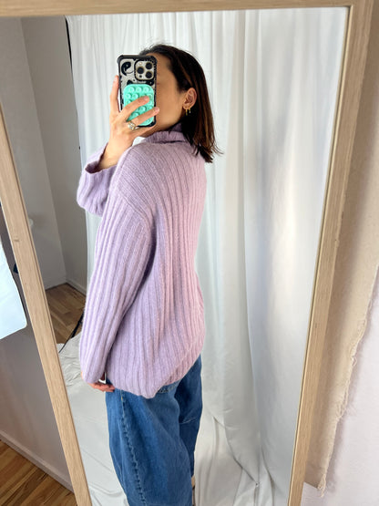 LILIAC RIBBED LAMBSWOOL TURTLENECK SWEATER
