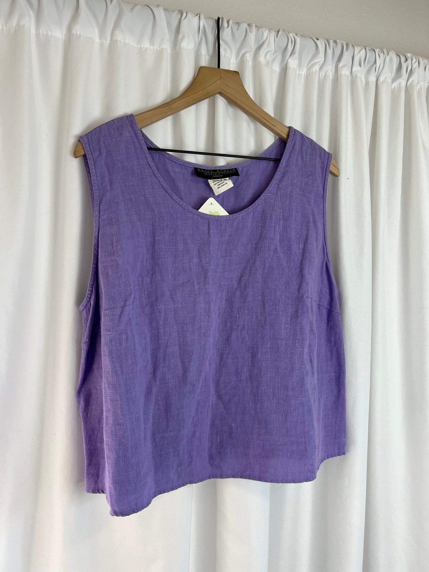 LAVENDER LINEN TOP