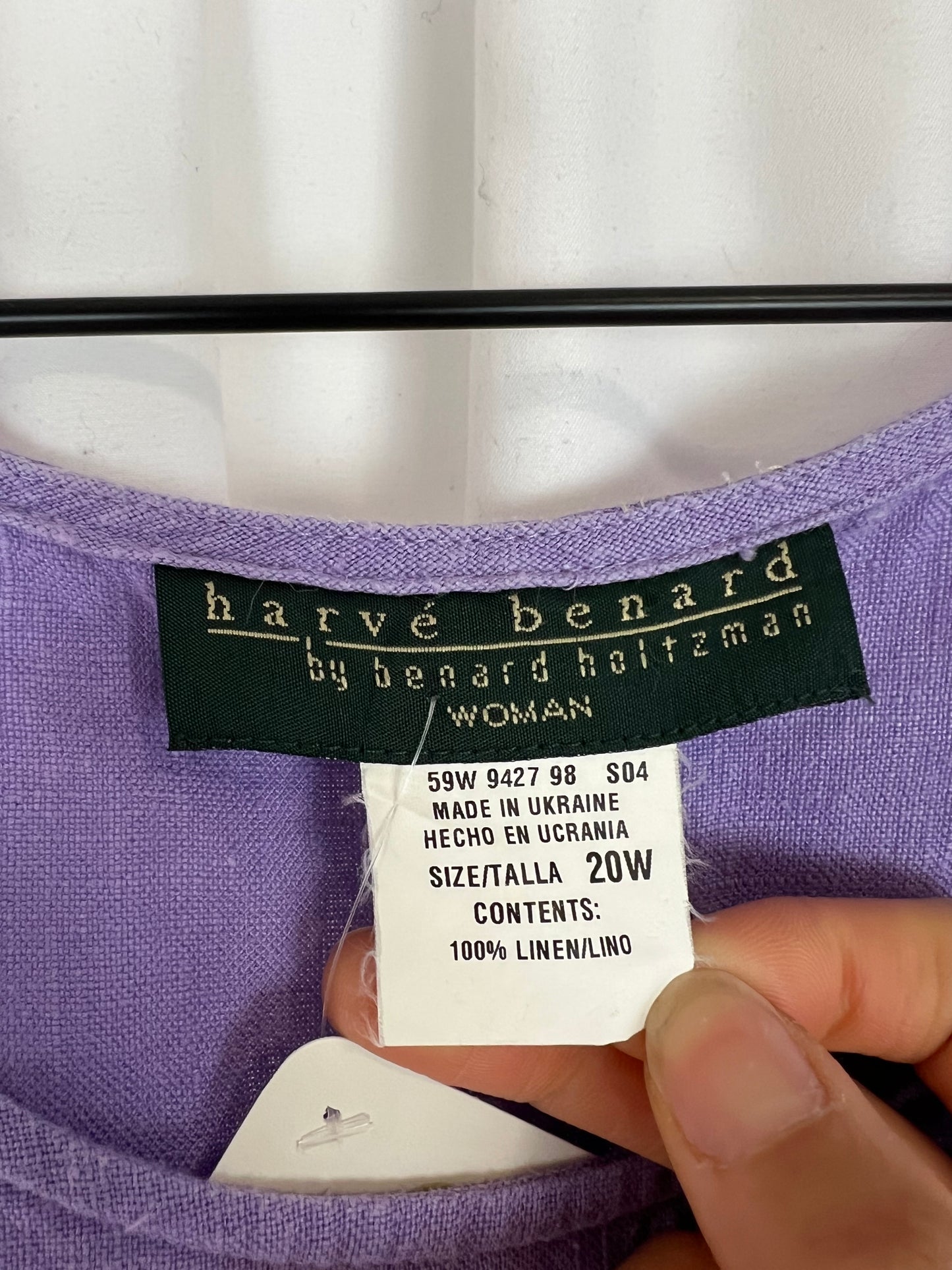 LAVENDER LINEN TOP