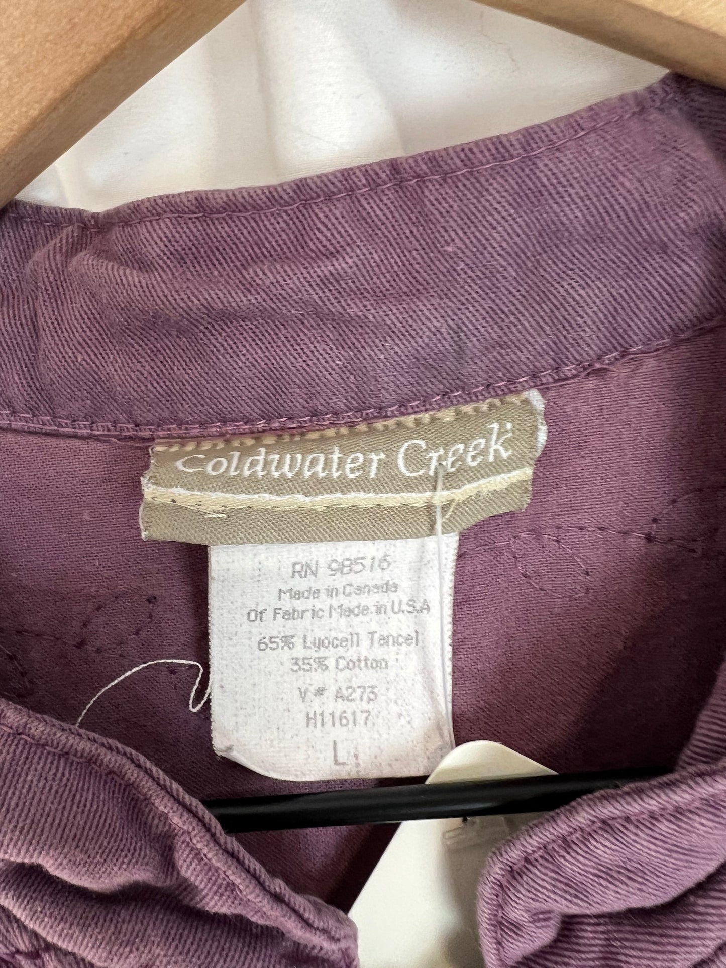 PURPLE LEAF EMBROIDERED VEST
