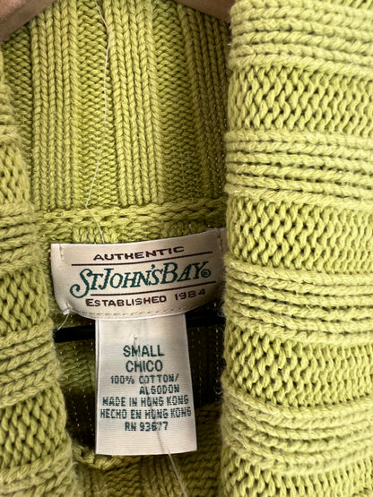CHARTREUSE RIBBED TURTLENECK