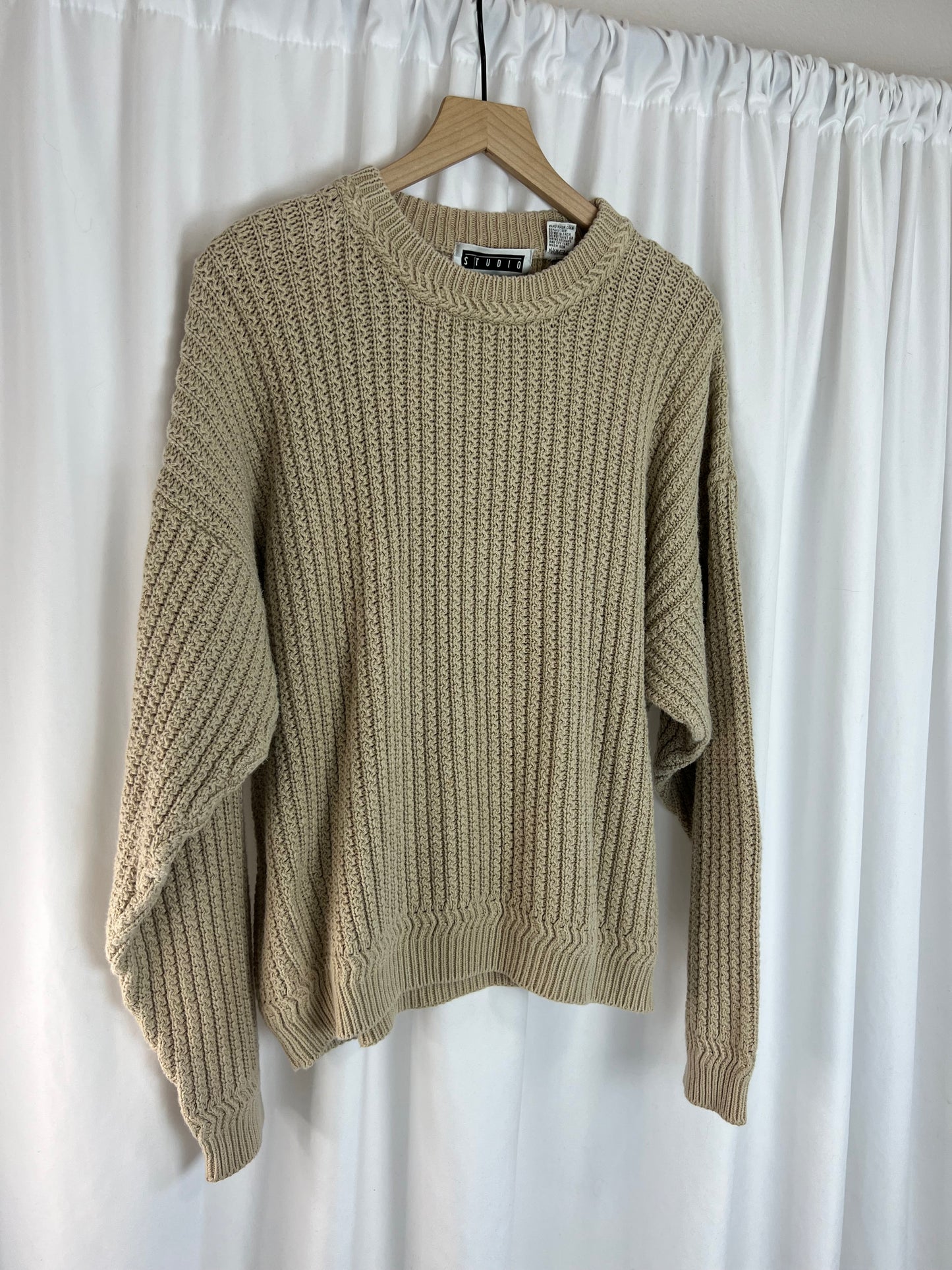 CHUNKY TAN SWEATER